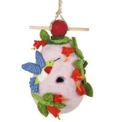 Wild Woolies Felt Birdhouse - Hummingbird