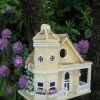 Home Bazaar HB-9095YS Fledgling Series Flower Pot Cottage Birdhouse - Yellow
