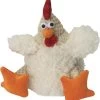 GoDog Checkers Chew Guard Rooster Dog Toy, Small -Pet Products image 34664 2K5facM