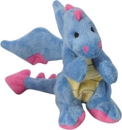 GoDog Dragons Periwinkle Chew Guard Dog Toy, Small