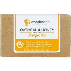 Wondercide 'OATMEAL & HONEY' Natural Shampoo Bar With Neem Oil & Honey For Dogs & Cats 4.3z