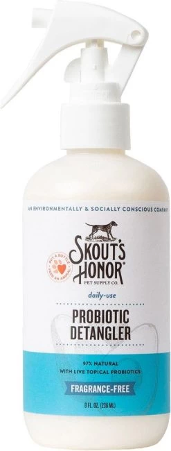 Skout's Honor Probiotic Fragrance-Free Pet Detangler, 8-oz