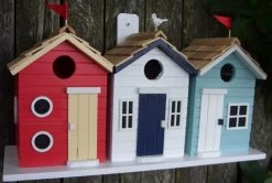 Home Bazaar HBD-2000S Brighton Beach Huts Birdhouse