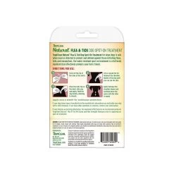 Tropiclean Natural Flea & Tick Spot On Treatment For Dogs -Pet Products tropiclean natural flea and tick spot on treatment for large dogs 4 count back