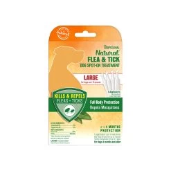 Tropiclean Natural Flea & Tick Spot On Treatment For Dogs -Pet Products tropicleanflea and tick spot on treatment for large dogs